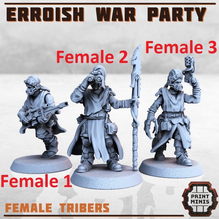 Erroish War Party (7 Variants Available) - Print Minis