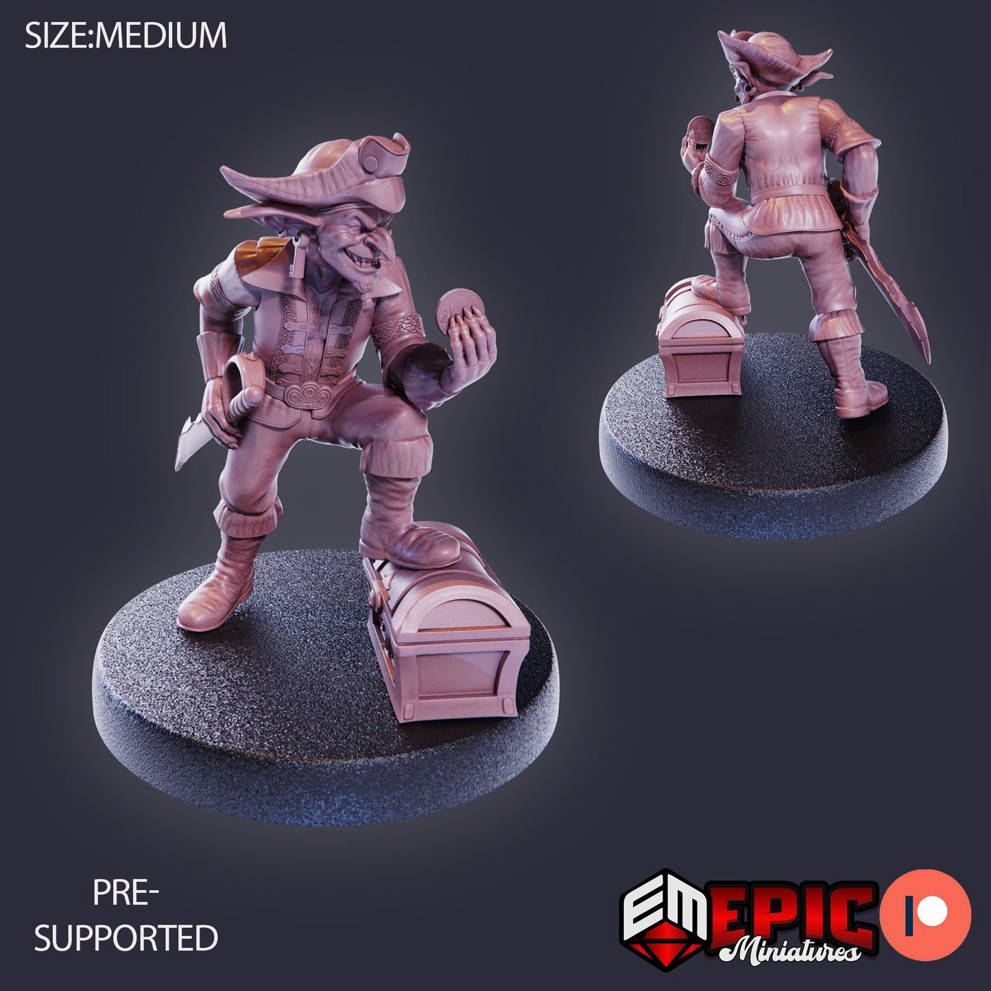 Goblin Pirate (3 Variants Available) - Epic Miniatures