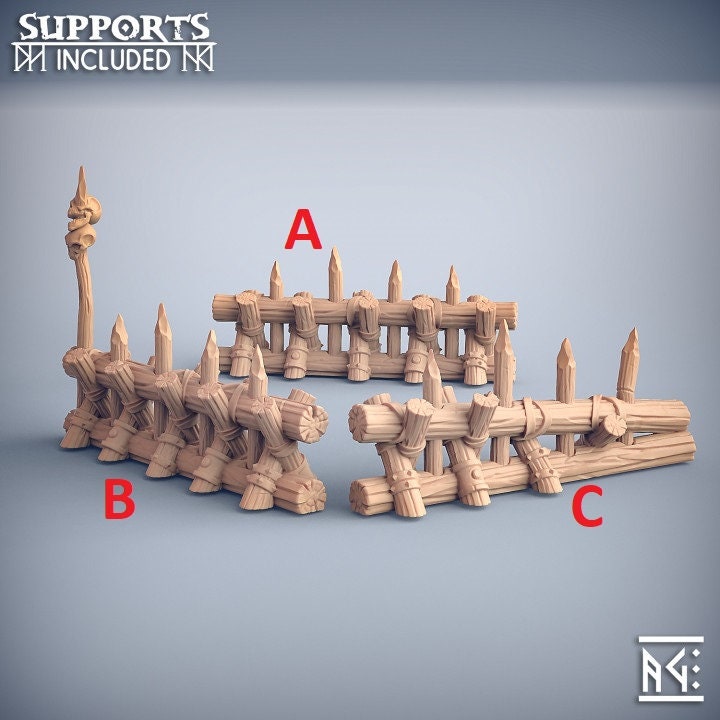 Gnoll Barricades - Terrain Kit - Artisan Guild