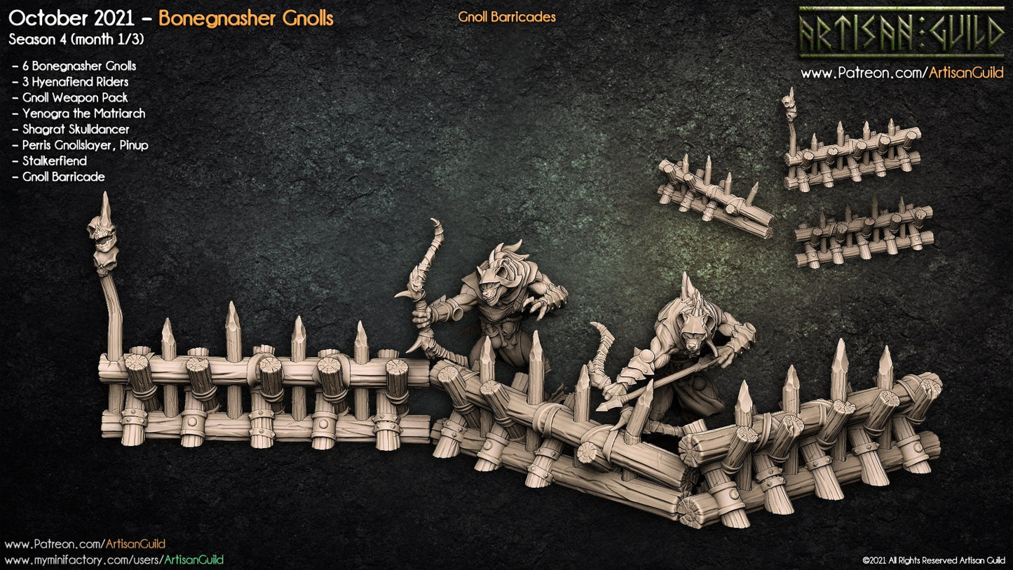 Gnoll Barricades - Terrain Kit - Artisan Guild