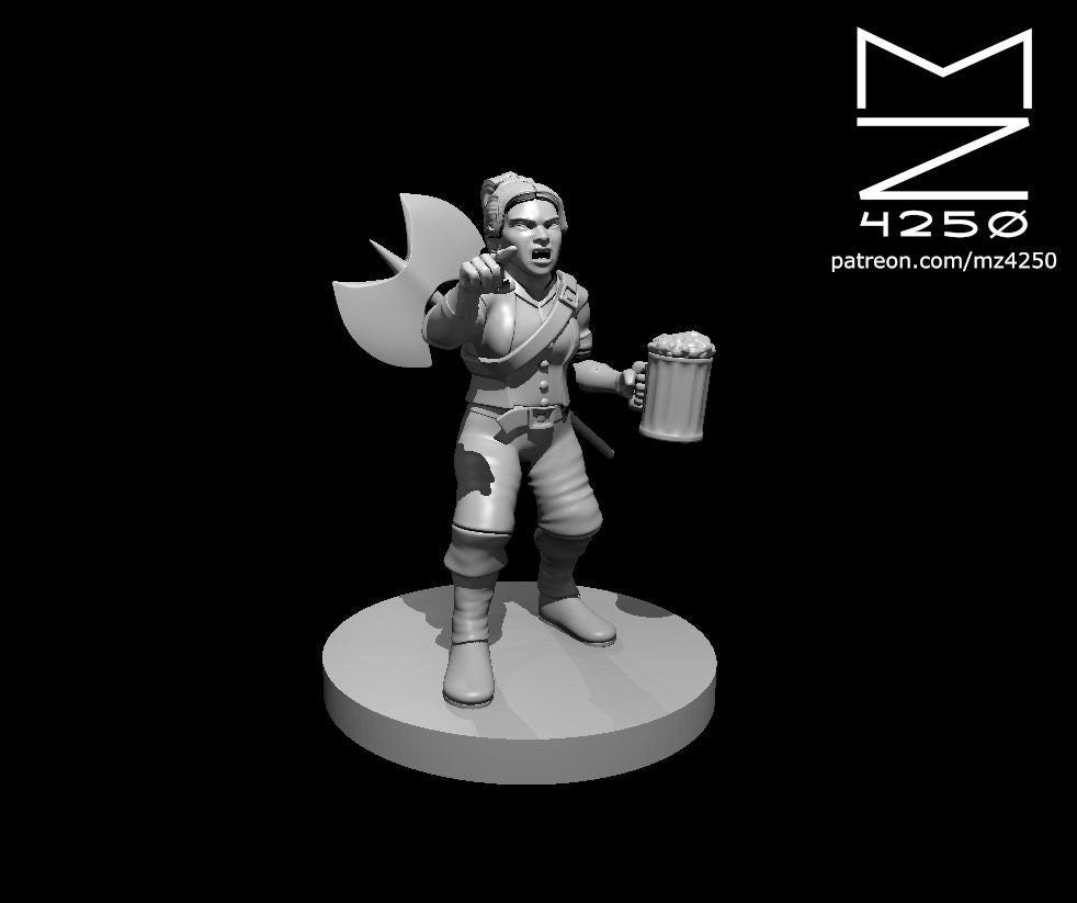 Dwarven Fighter (9 Variants Available) - MZ4250