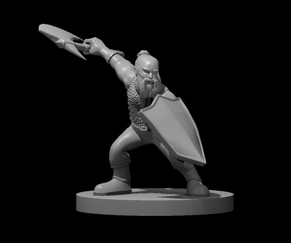 Dwarven Fighter (9 Variants Available) - MZ4250