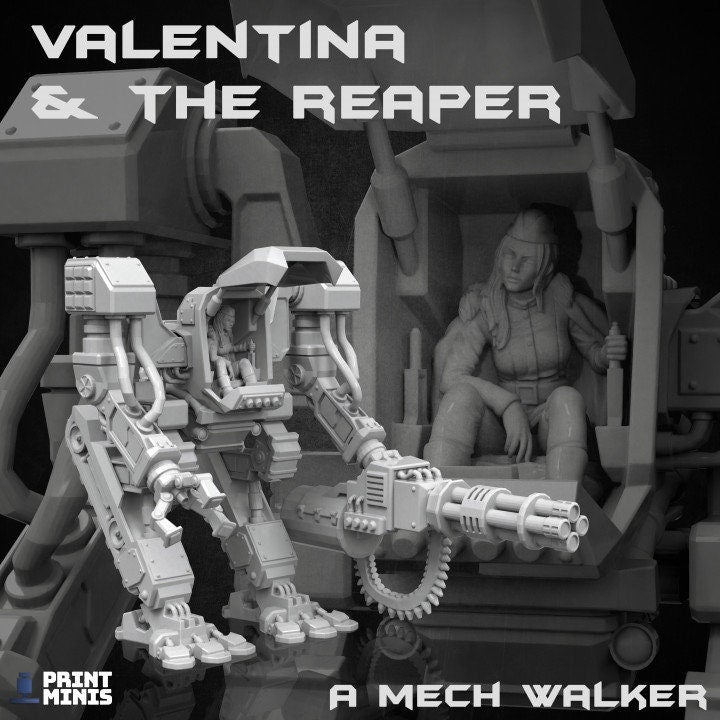 Reaper Mech (4 Variants Available) - Print Minis
