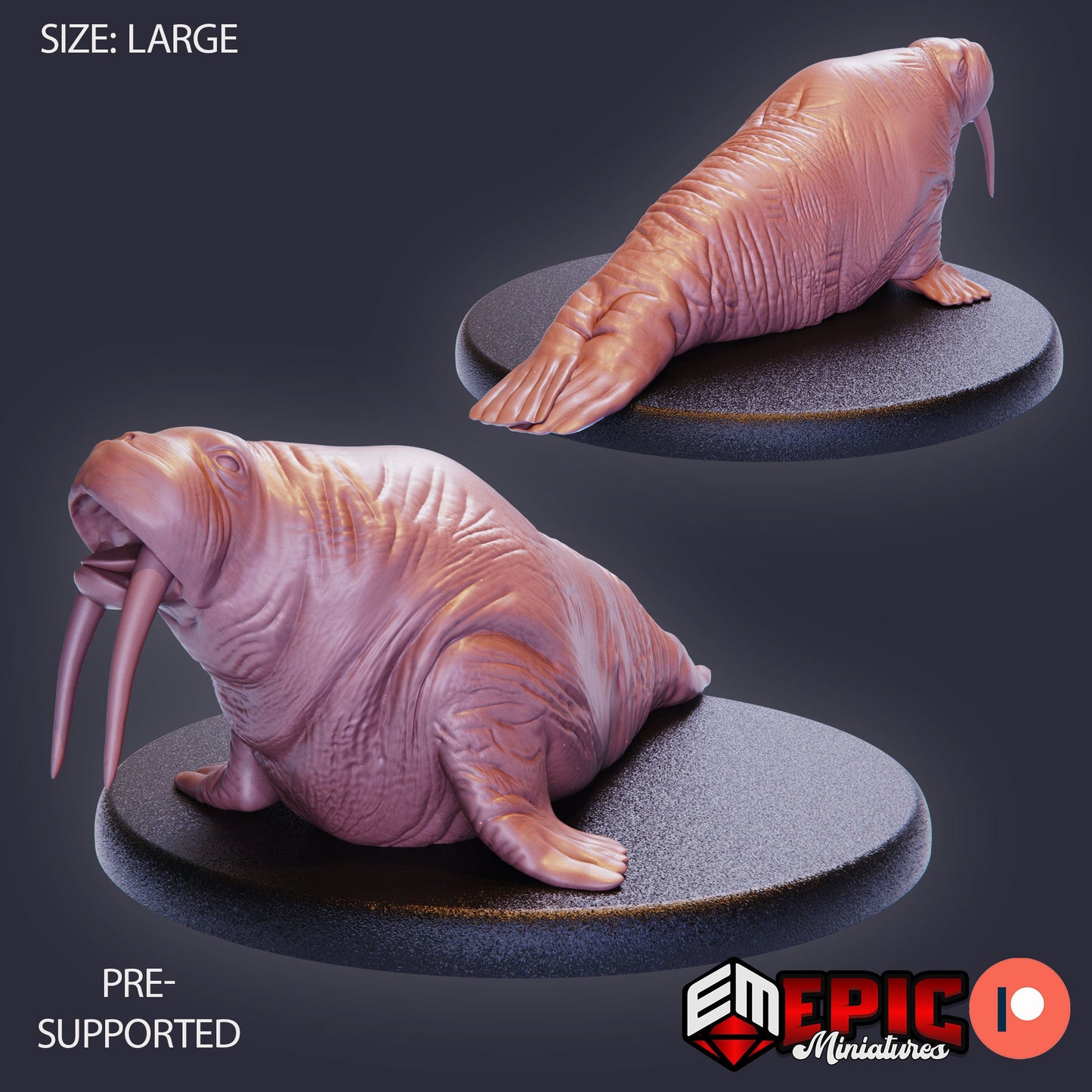 Walrus (3 Variants) - Epic Miniatures