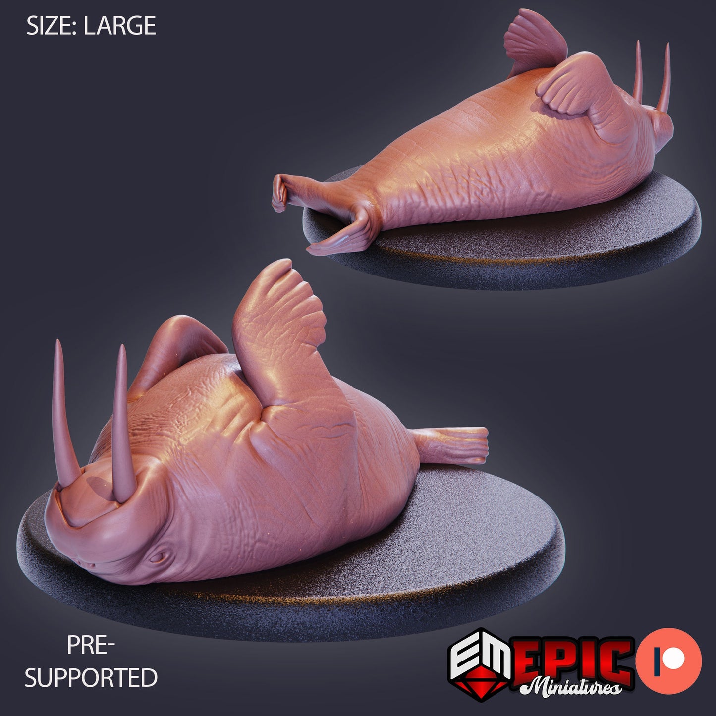 Walrus (3 Variants) - Epic Miniatures