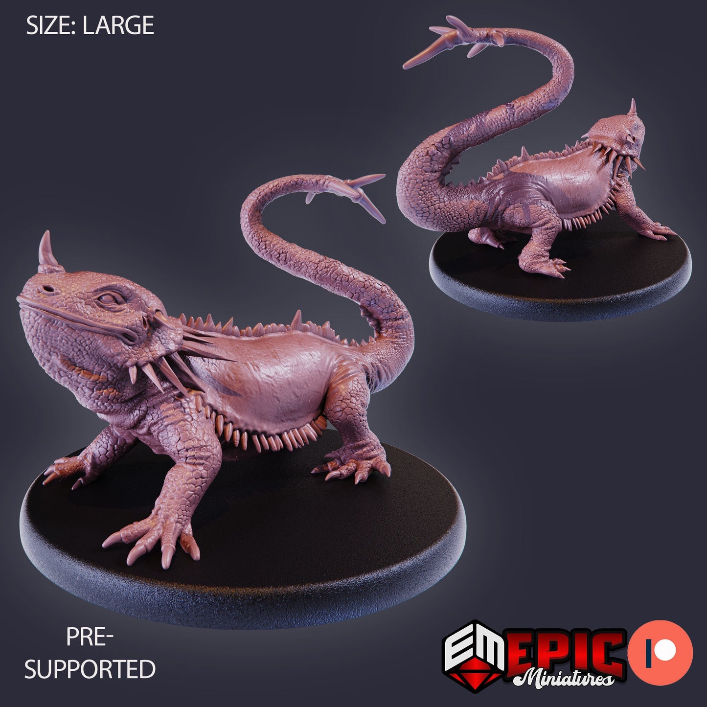 Giant Cave Lizard - Epic Miniatures
