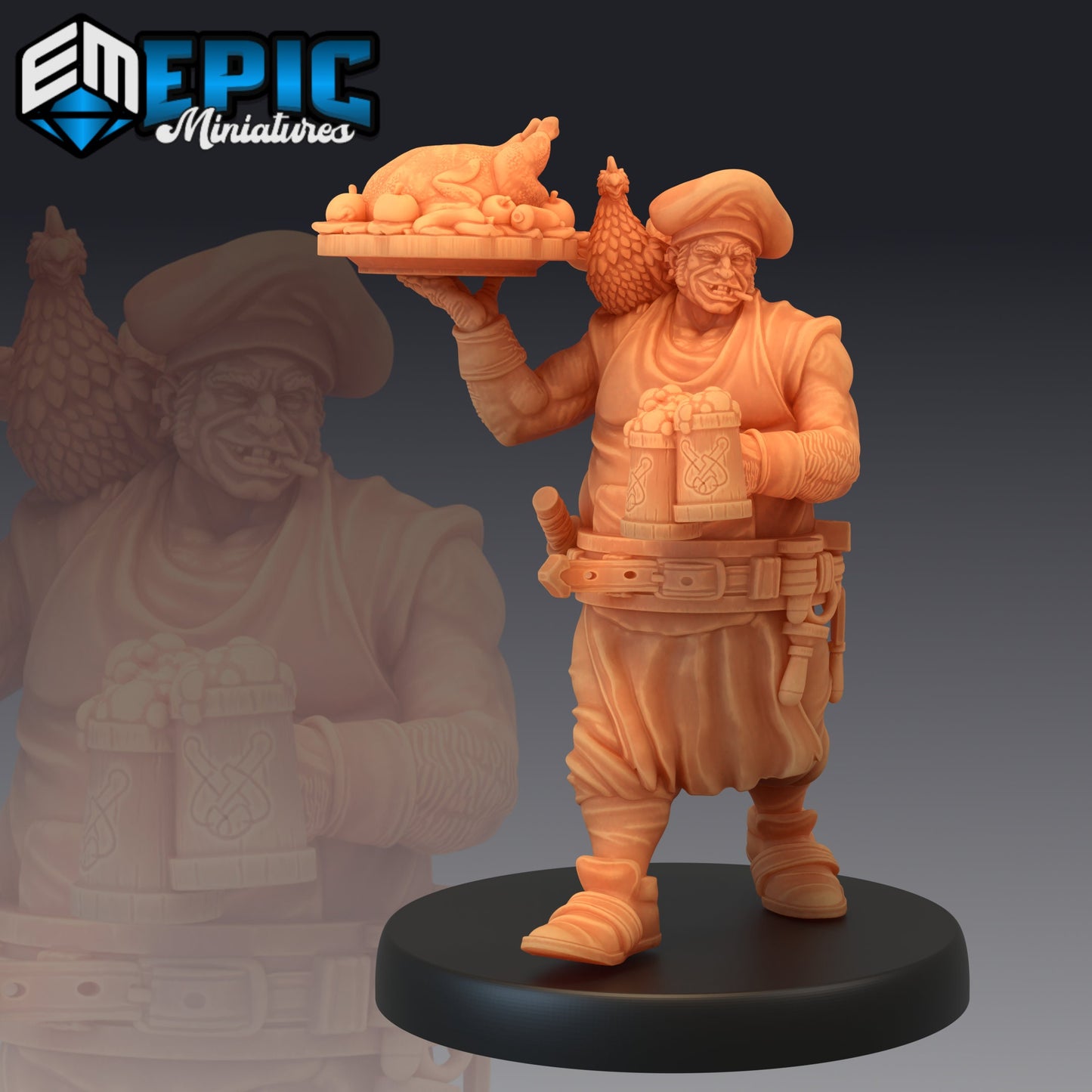 Drunk Cook (5 Variants) - Epic Miniatures
