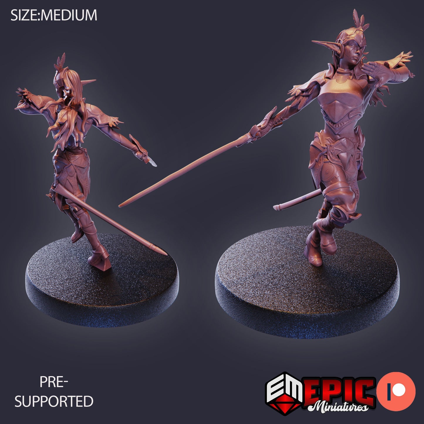 Elven Moon Runner (5 Variants) - Epic Miniatures