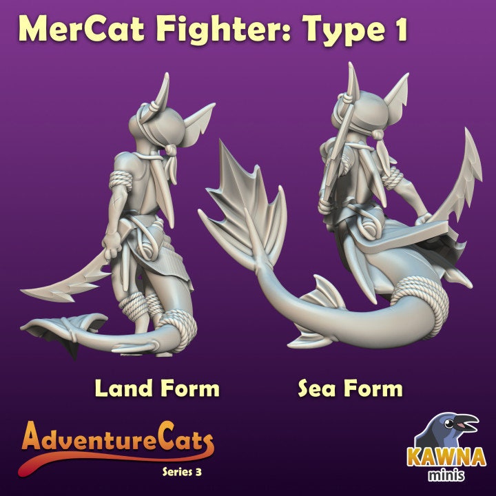 Mercat Fighter (4 Variants Available) - Kawna Minis