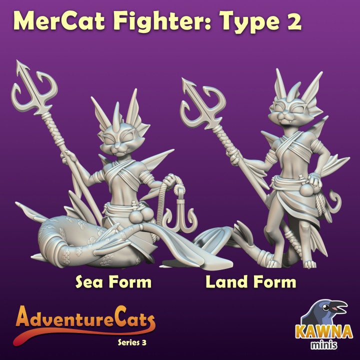 Mercat Fighter (4 Variants Available) - Kawna Minis