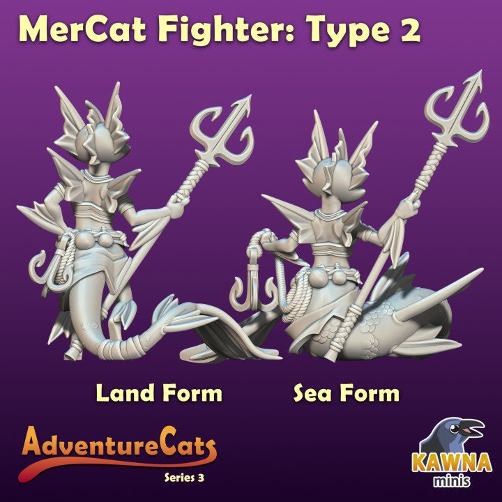 Mercat Fighter (4 Variants Available) - Kawna Minis