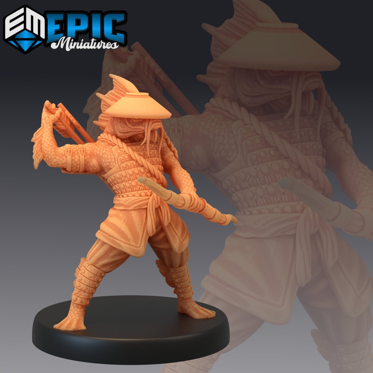Fish Folk Koi Tribe - Set 2 (4 Variants) - Epic Miniatures