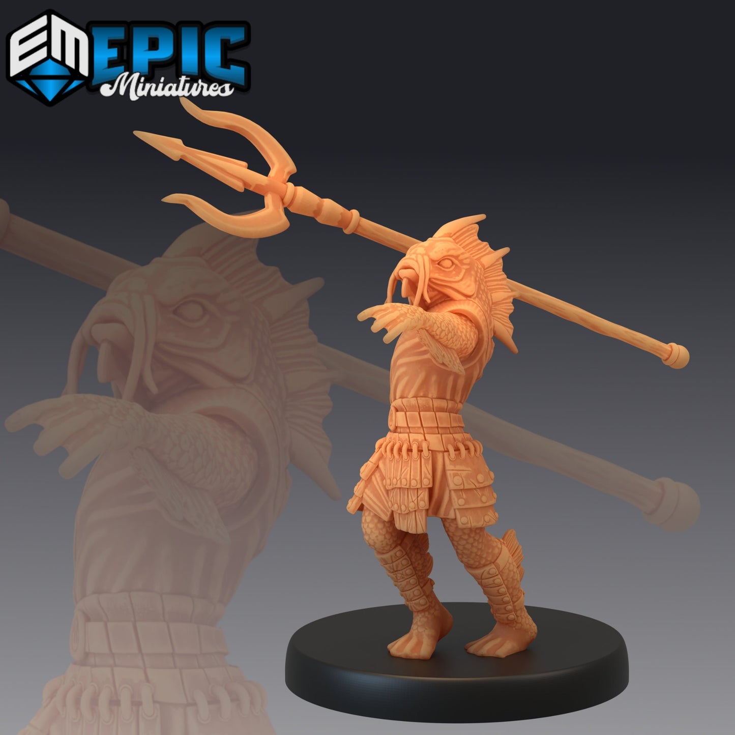 Fish Folk Koi Tribe - Set 2 (4 Variants) - Epic Miniatures