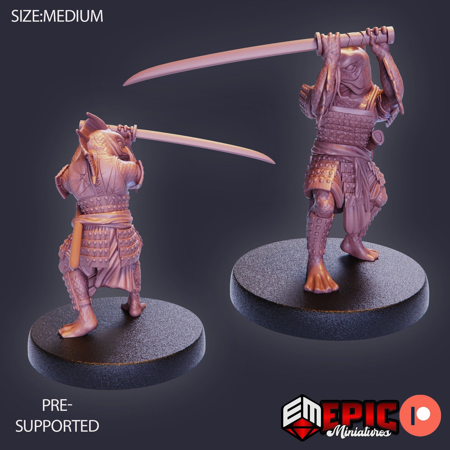 Fish Folk Koi Tribe - Set 2 (4 Variants) - Epic Miniatures