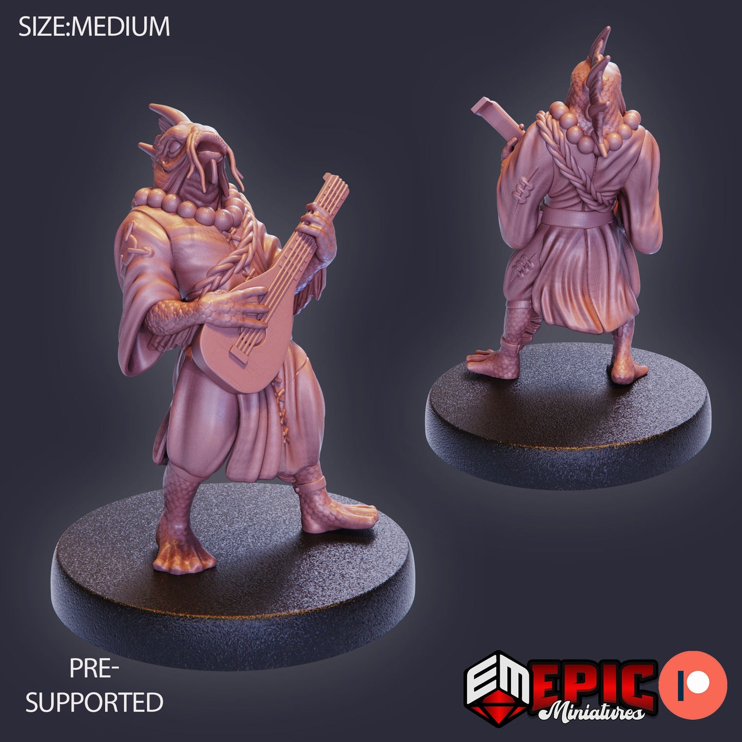 Fish Folk Koi Tribe - Set 2 (4 Variants) - Epic Miniatures