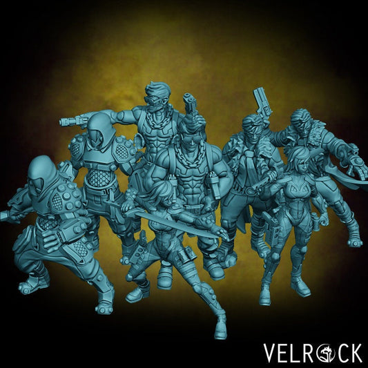 Cyberpunk Heroes Set 1 (8 Variants Available) - Velrock