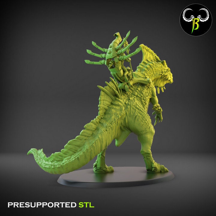 Nebuladon and Galakseer Rider - Clay Beast Creations