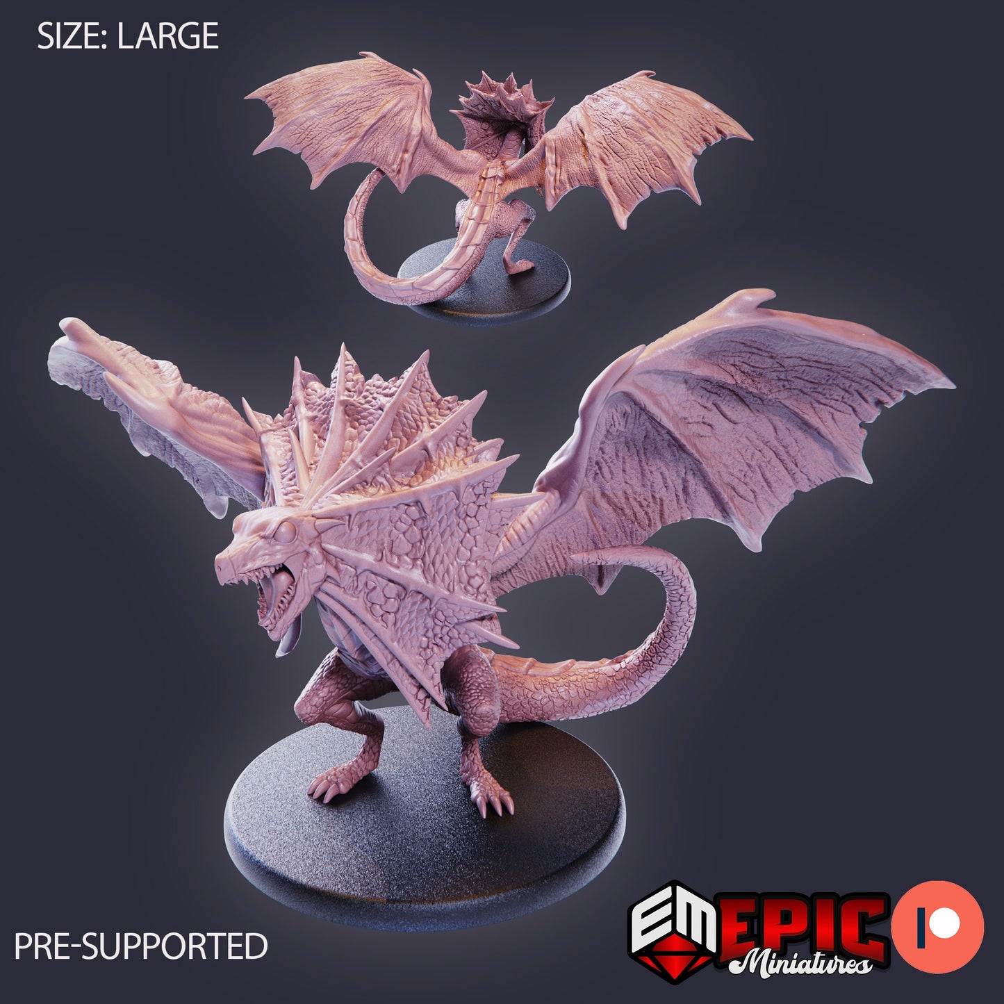 Tropical Wyvern (4 Variants Available) - Epic Miniatures