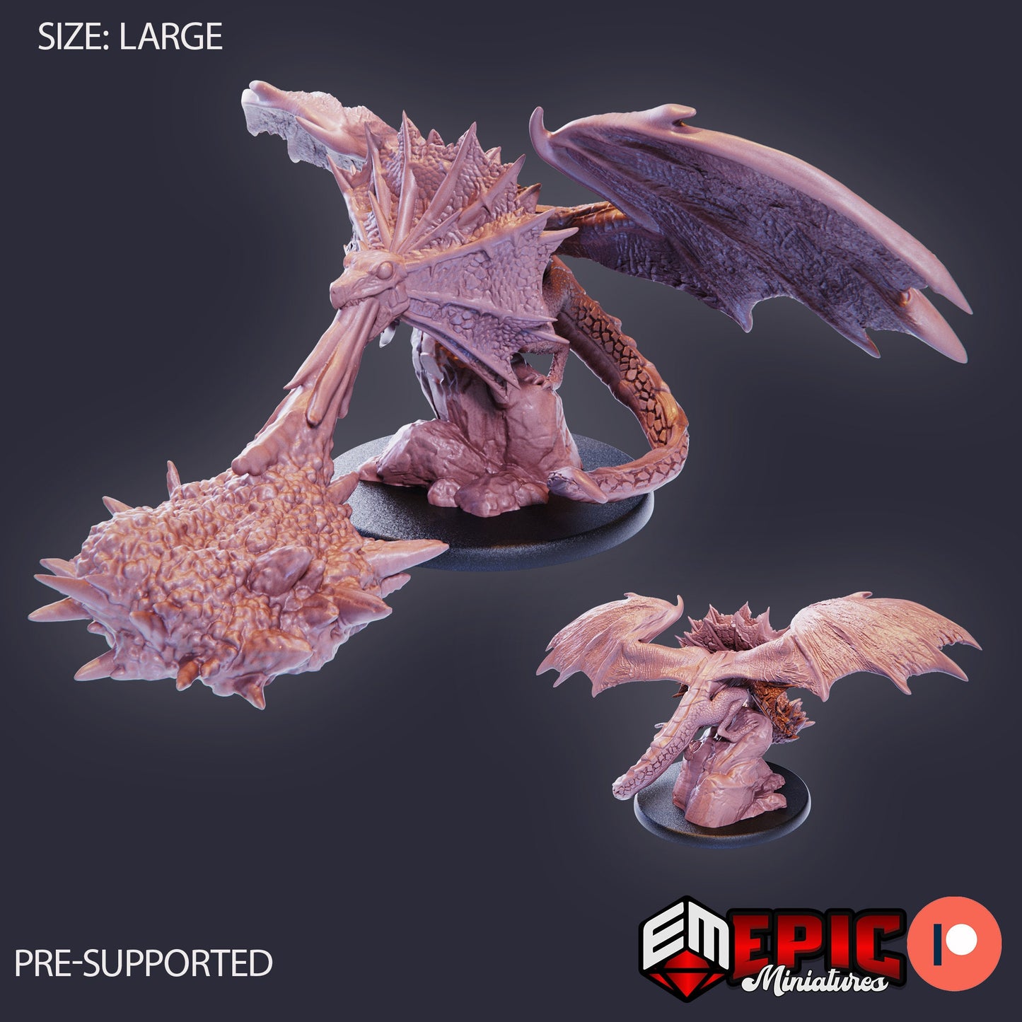 Tropical Wyvern (4 Variants Available) - Epic Miniatures