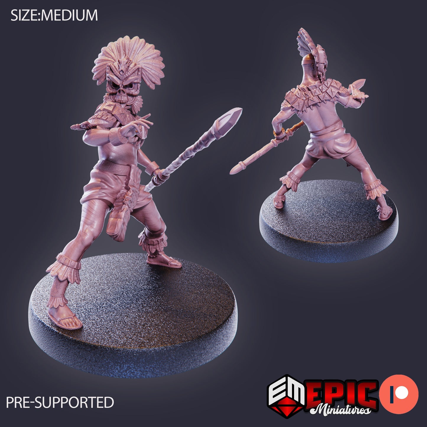 Jungle Tribe (3 Variants Available) - Epic Miniatures