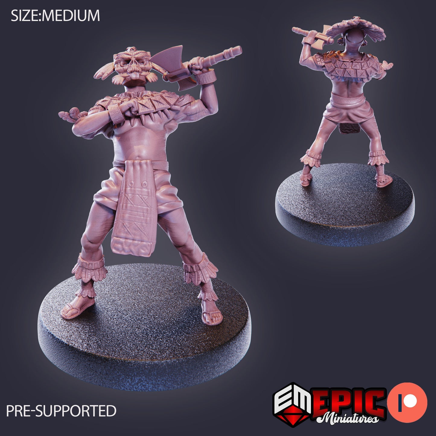 Jungle Tribe (3 Variants Available) - Epic Miniatures