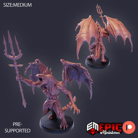Draconic Demon Green (3 Variants) - Epic Miniatures