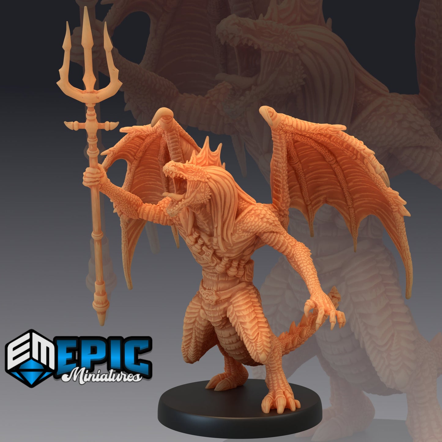 Draconic Demon Green (3 Variants) - Epic Miniatures