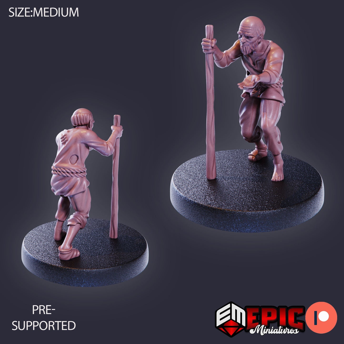 Farm Villager Collection Part 3 (8 Variants Available) - Epic Miniatures