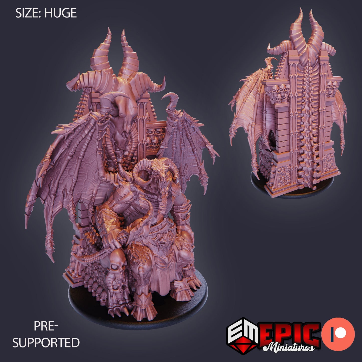 Orc Demon Lord (4 Variants) - Epic Miniatures