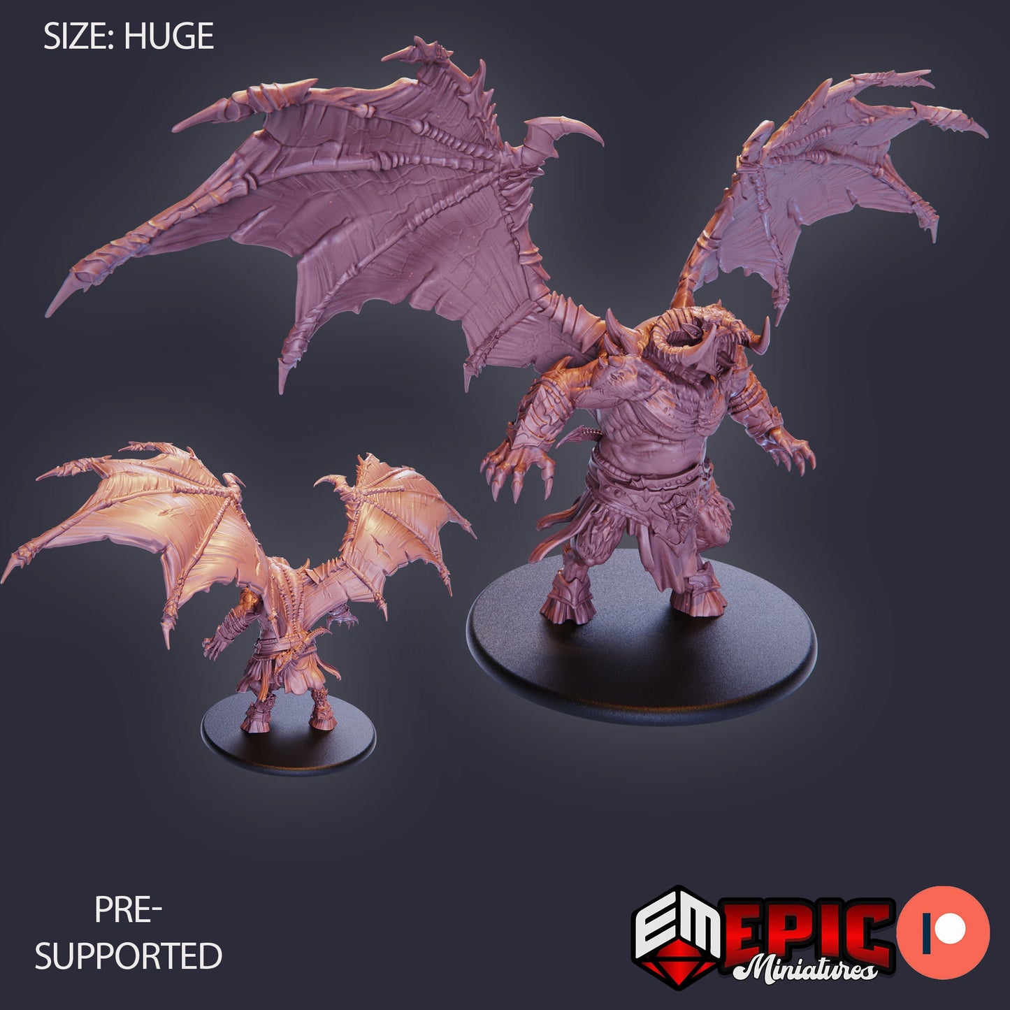 Orc Demon Lord (4 Variants) - Epic Miniatures