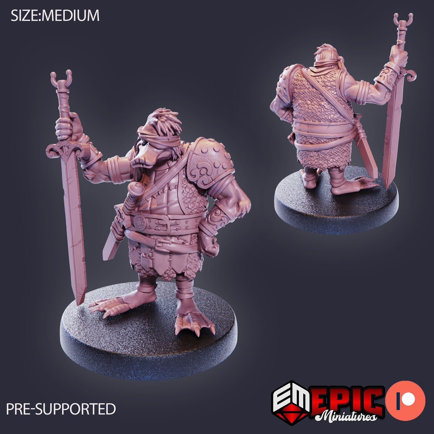 Duck Folk Mercenary (3 Variants Available) - Epic Miniatures