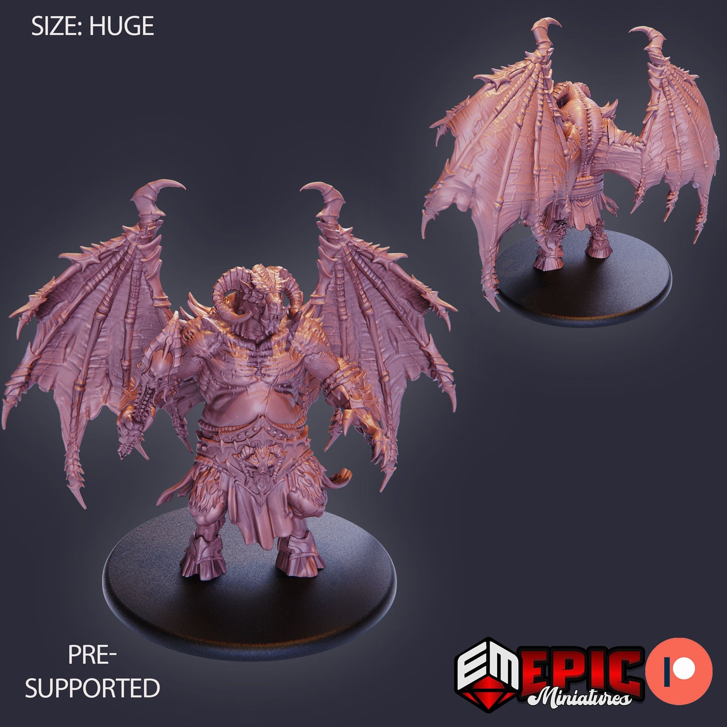 Orc Demon Lord (4 Variants) - Epic Miniatures