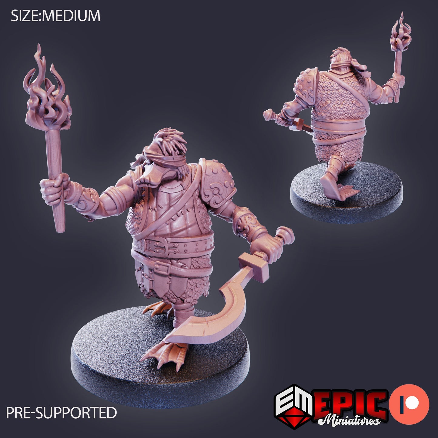 Duck Folk Mercenary (3 Variants Available) - Epic Miniatures