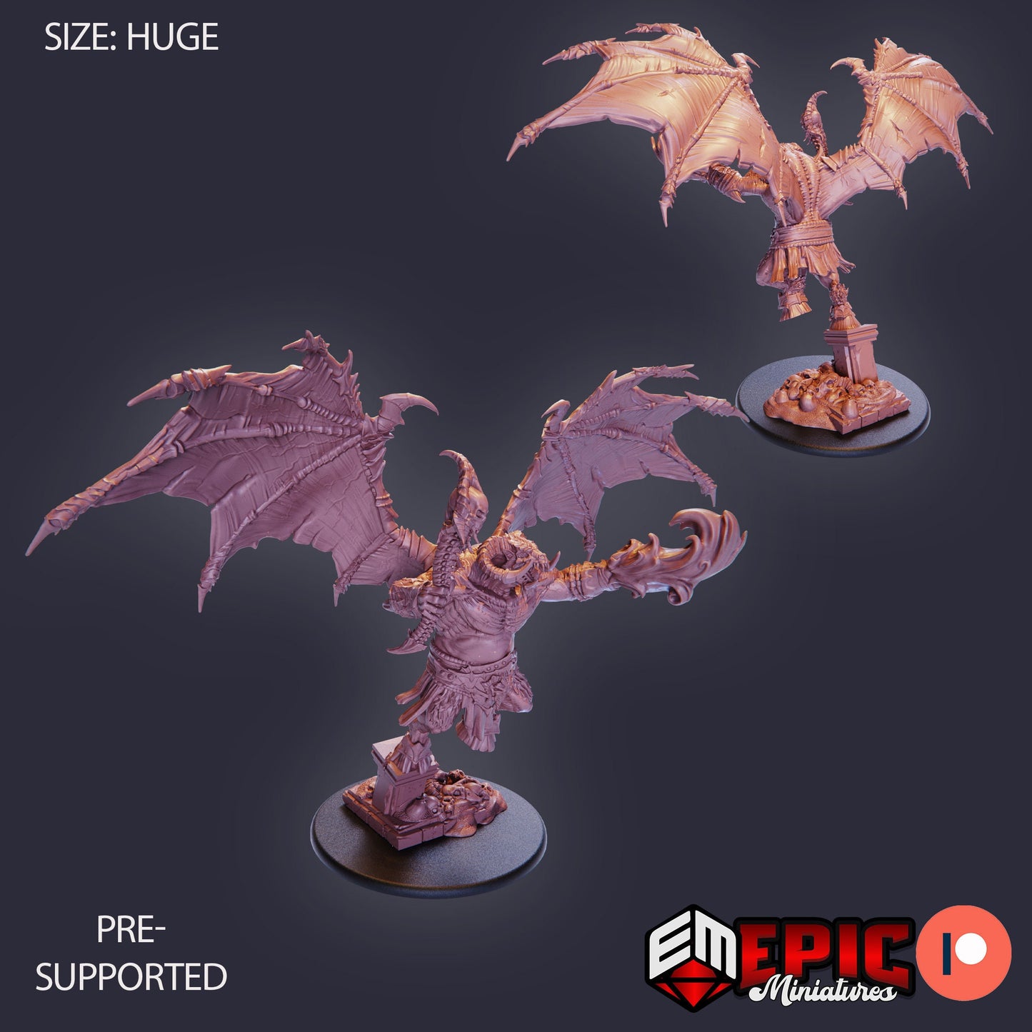 Orc Demon Lord (4 Variants) - Epic Miniatures