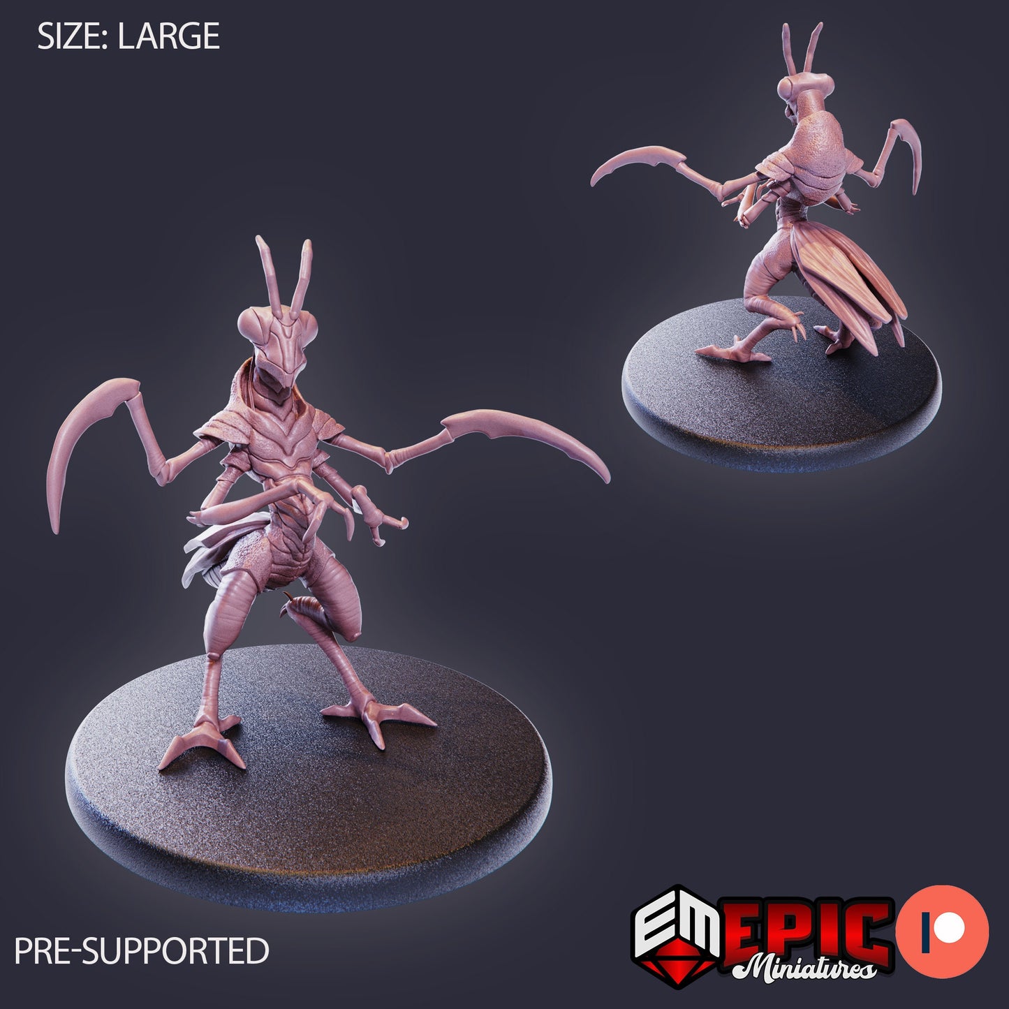 Mantis Folk (3 Variants Available) - Epic Miniatures