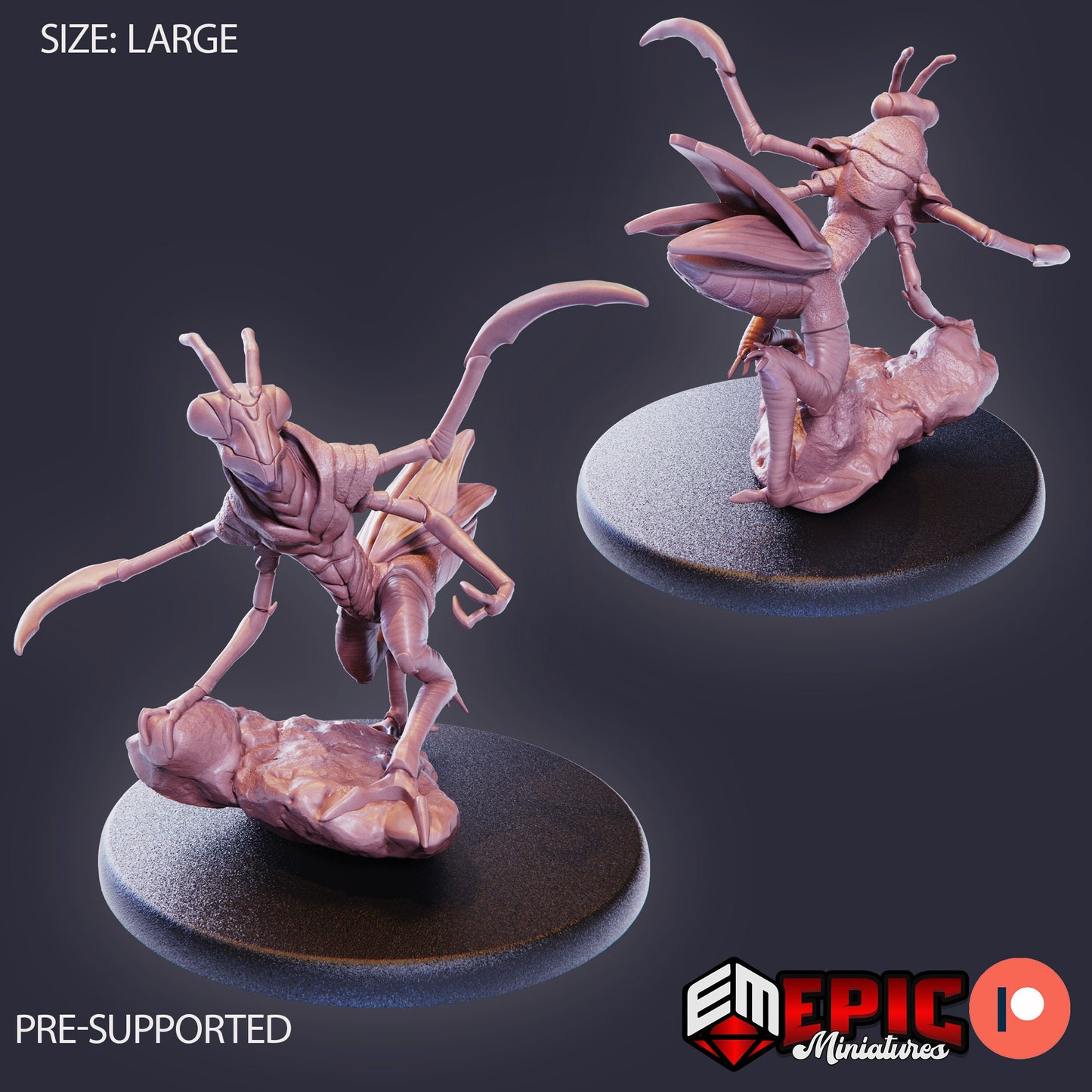 Mantis Folk (3 Variants Available) - Epic Miniatures