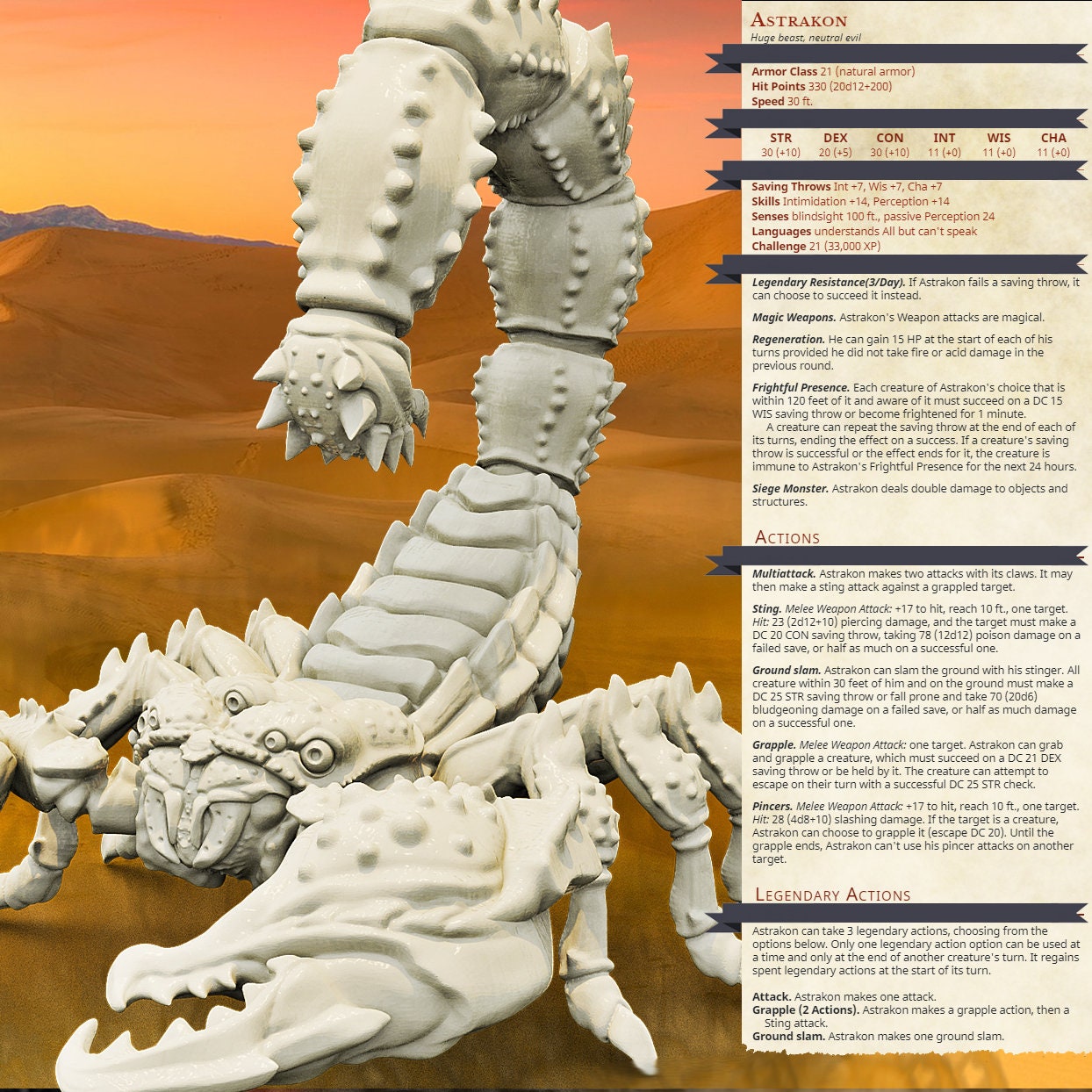 Astrakon (Scorpion - 3 Poses Available) - Brayan Nafarrate