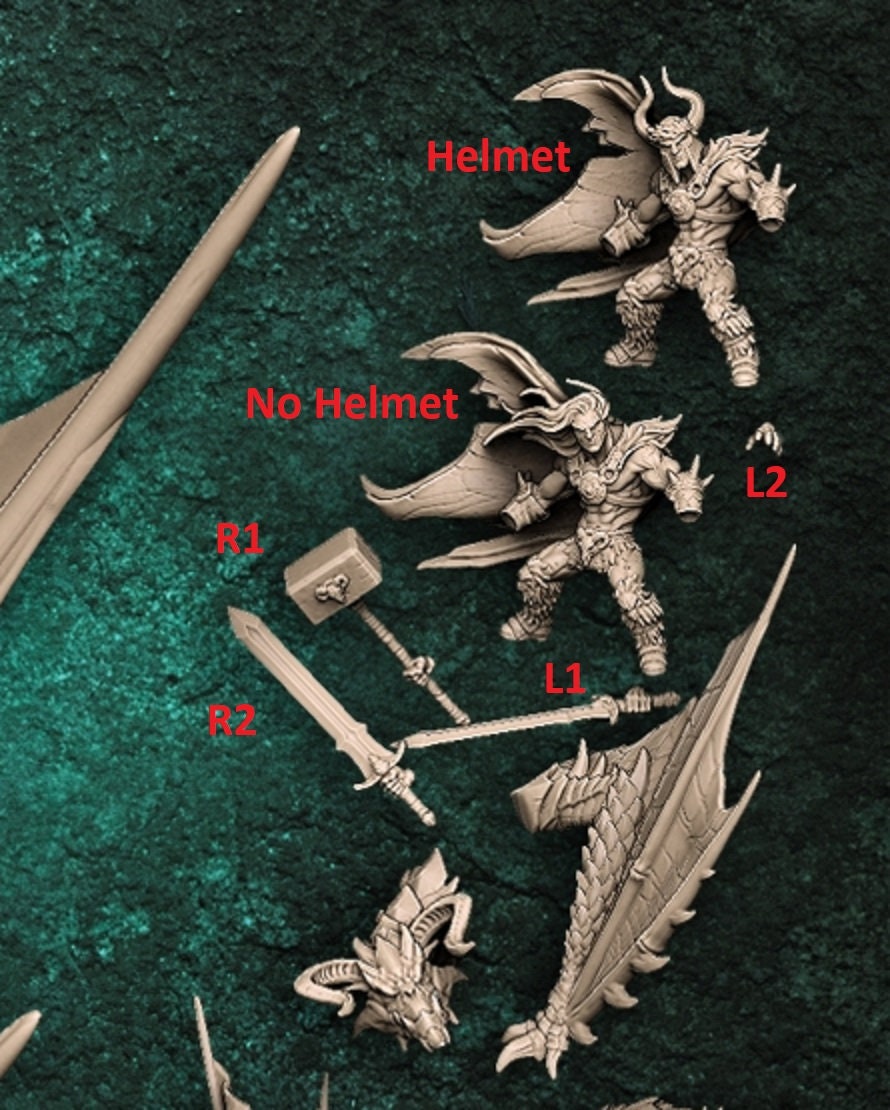 Krommir with Dragonpeak Wyvern Mount (Modular) - Artisan Guild