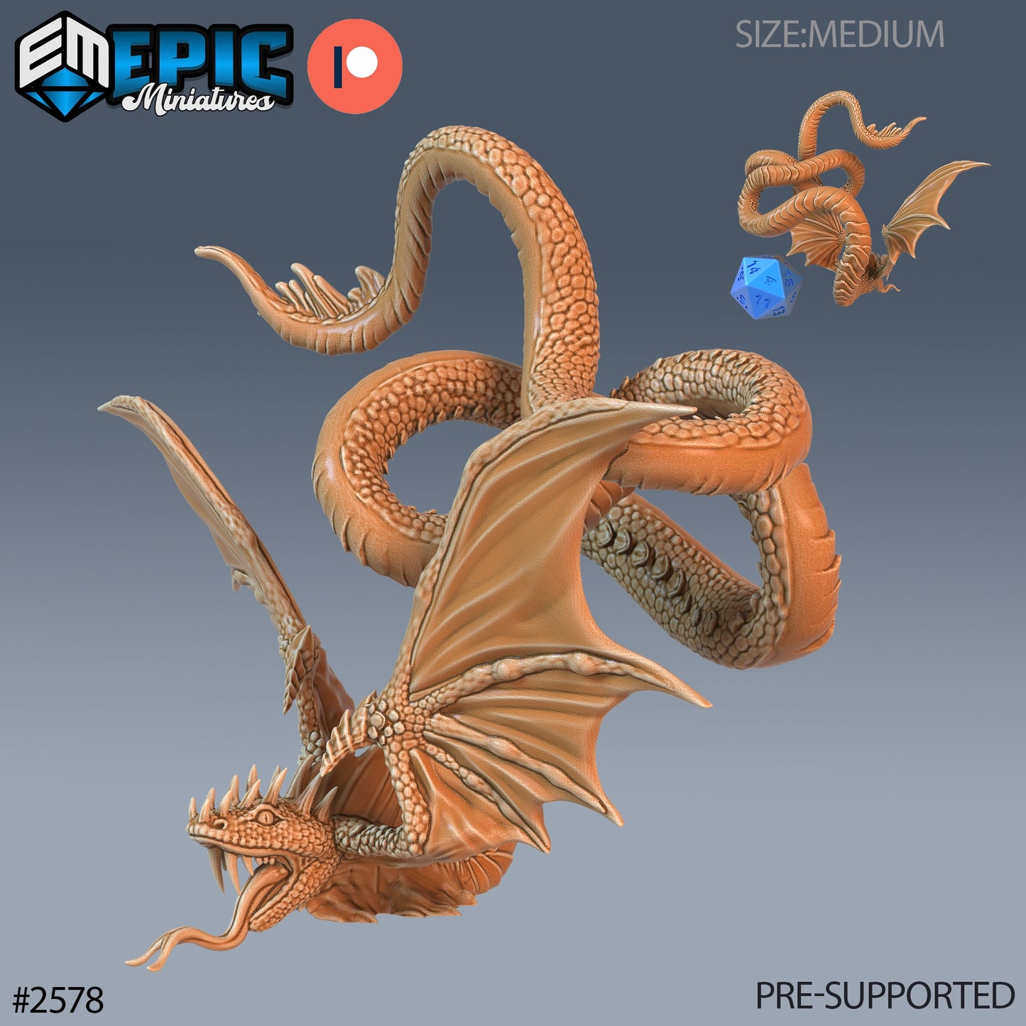 Flying Snake (4 Variants Available) - Epic Miniatures