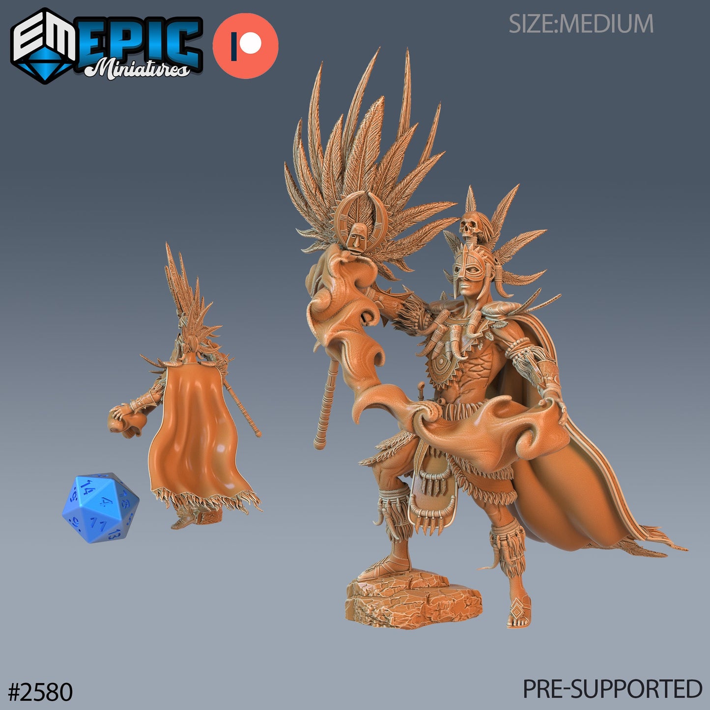 Voodoo Priest (3 Variants Available) - Epic Miniatures