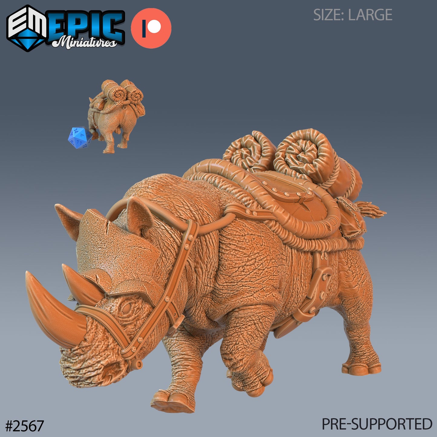 Rhino (3 Variants Available) - Epic Miniatures