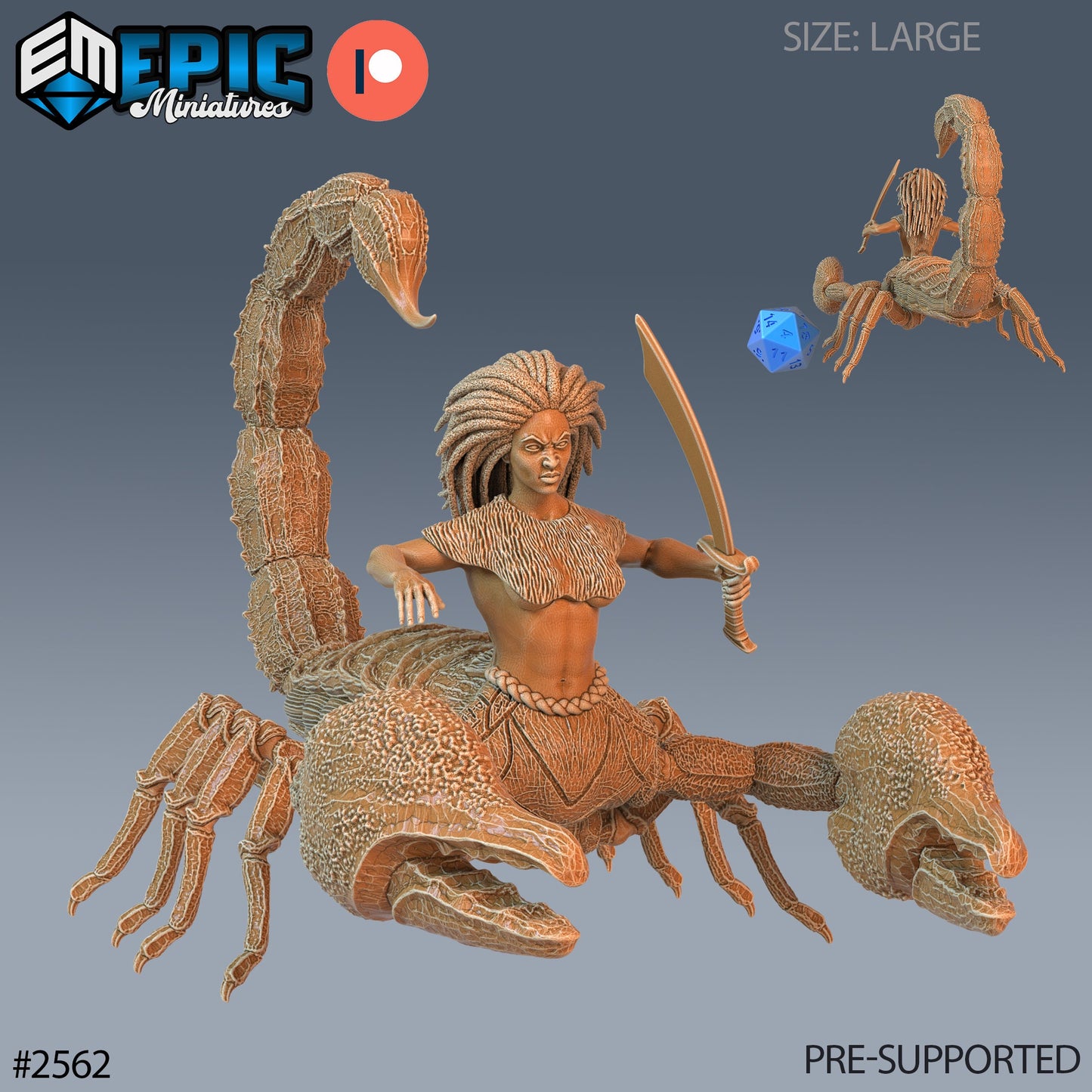 Scorpion Arachne (3 Variants Available) - Epic Miniatures