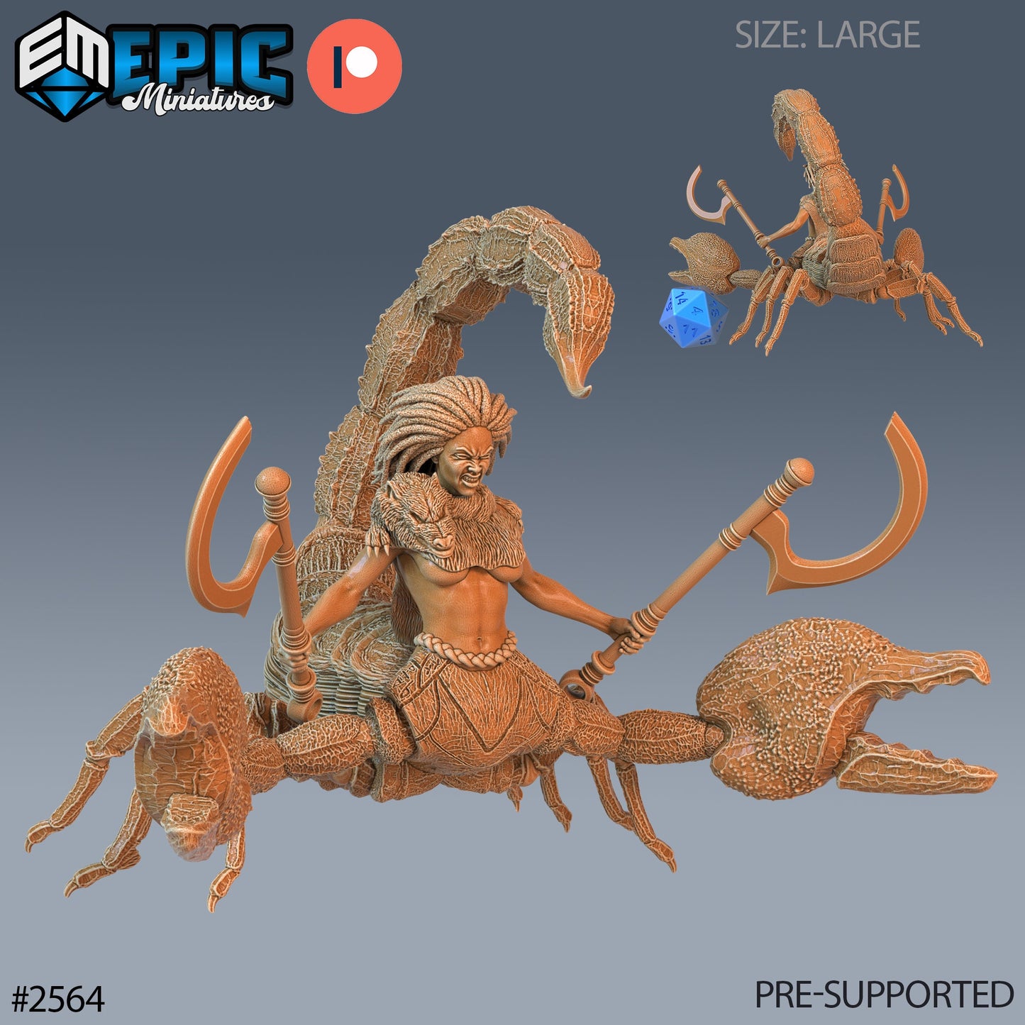 Scorpion Arachne (3 Variants Available) - Epic Miniatures