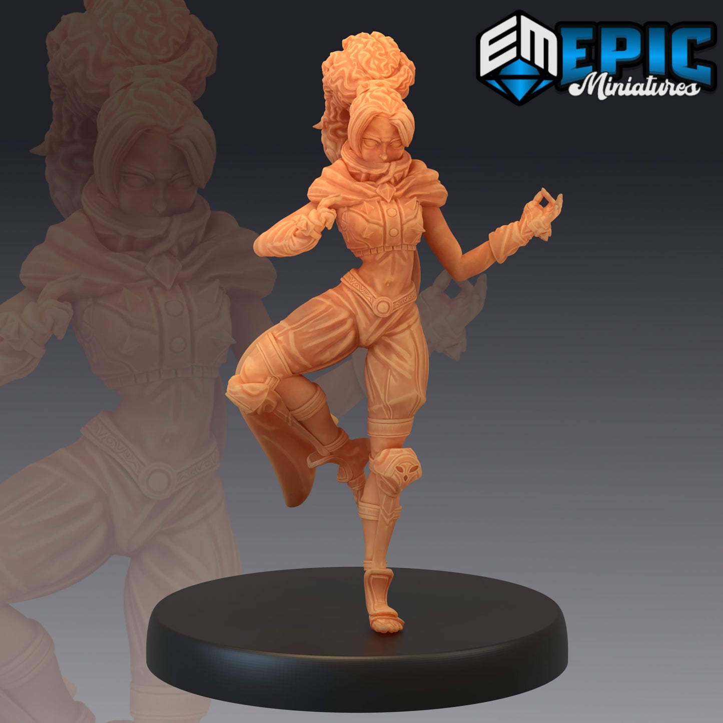 Monk Adventurer (3 Variants) - Epic Miniatures
