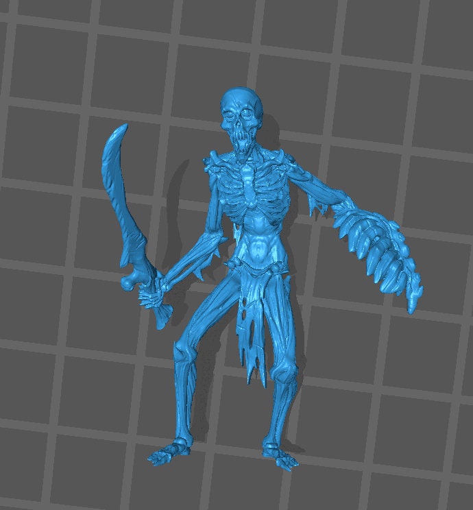 Flesh Skeleton Sword Set 2 (6 Variants Available) - Clay Beast Creations