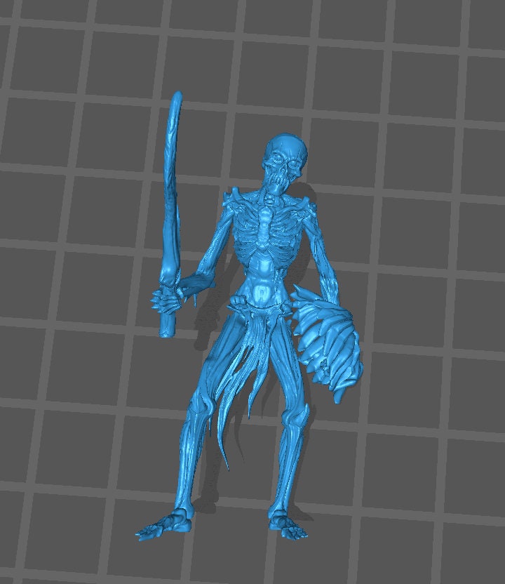 Flesh Skeleton Sword Set 2 (6 Variants Available) - Clay Beast Creations