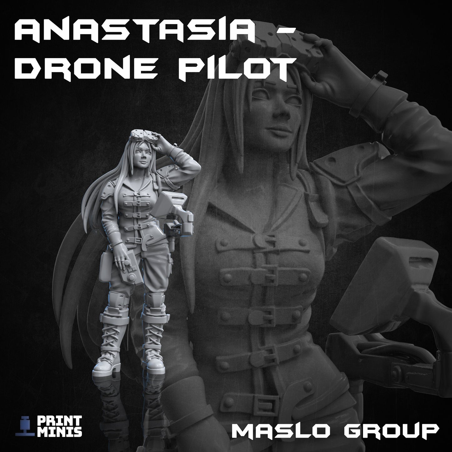 Drones and Drone Pilot (3 Variants Available) - Print Minis