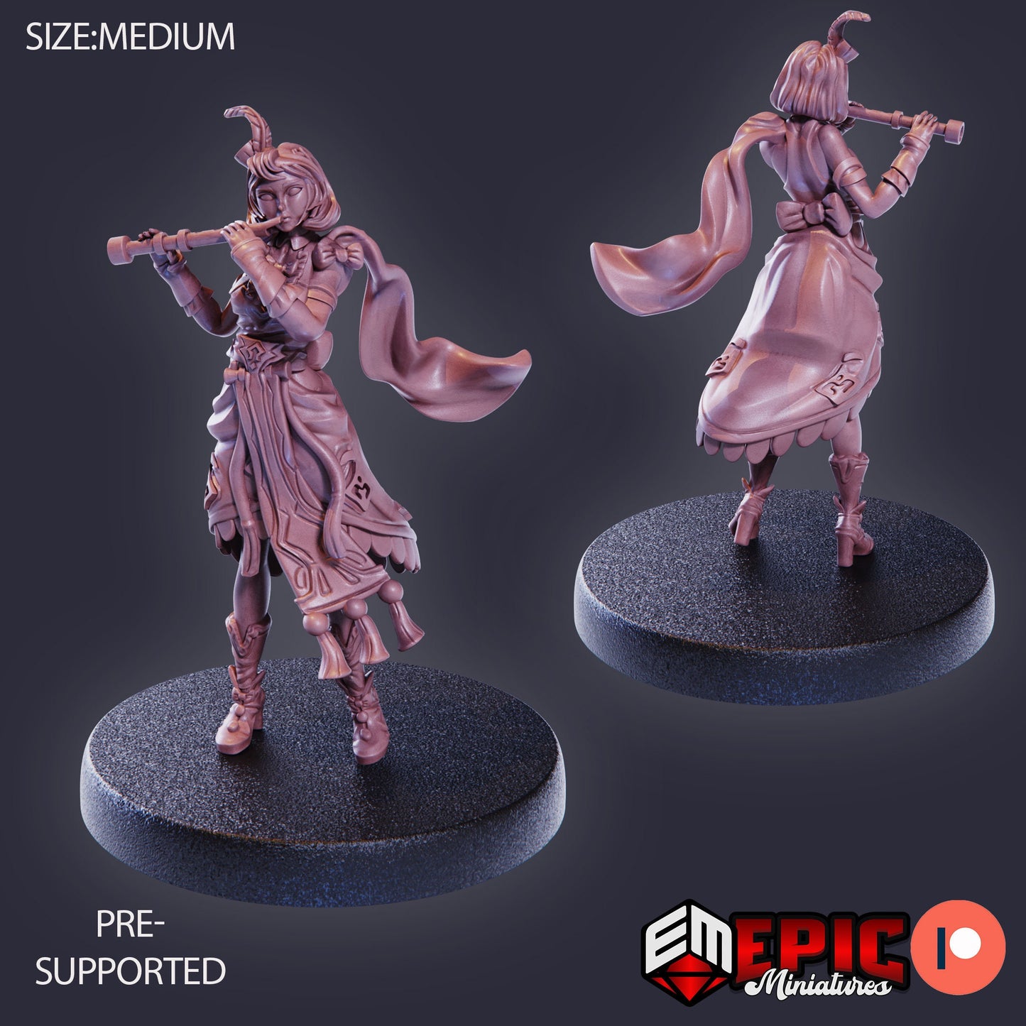 Fiona the Bard (3 Variants) - Epic Miniatures
