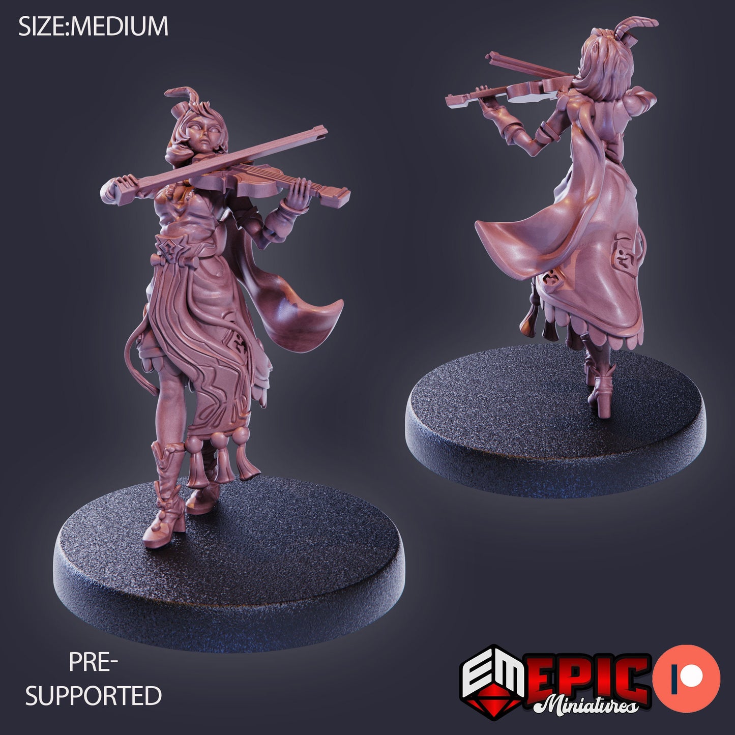Fiona the Bard (3 Variants) - Epic Miniatures