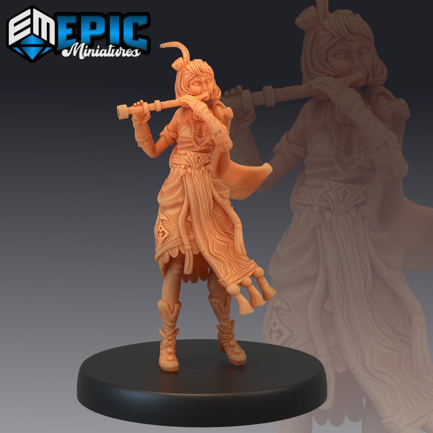 Fiona the Bard (3 Variants) - Epic Miniatures